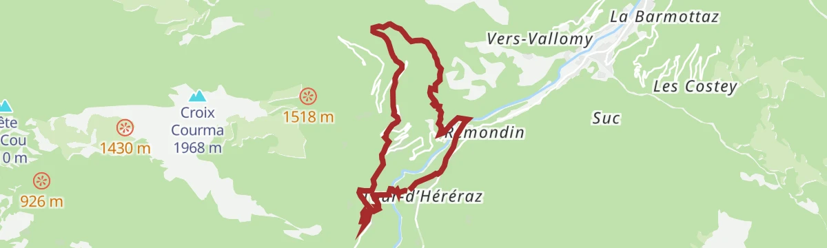 Route map: Sentiero della libertà